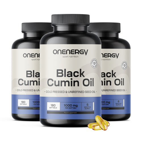 3x Olej z czarnuszki 1000 mg, razem 540 kapsułek miękkich 