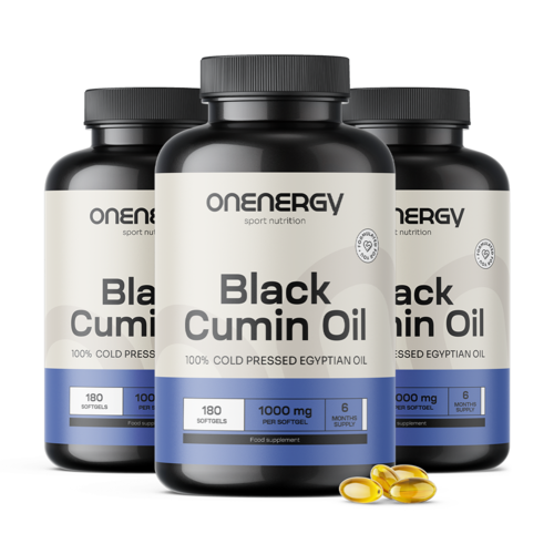 3x Olej z czarnuszki 1000 mg, razem 540 kapsułek miękkich 