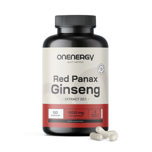 Red Panax Ginseng - ekstrakt z czerwonego żeń-szenia 1200 mg, 120 kapsułek