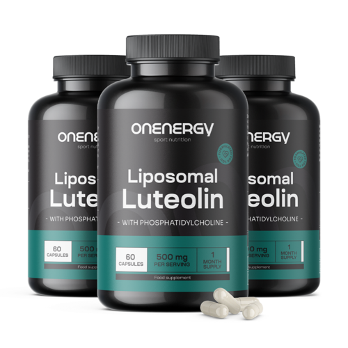 3x Liposomalna luteolina 500 mg, razem 180 kapsułek