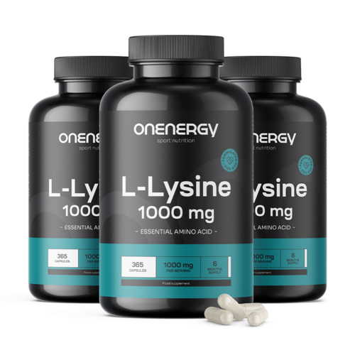 3x L-lizyna 1000 mg, razem 1095 kapsułek