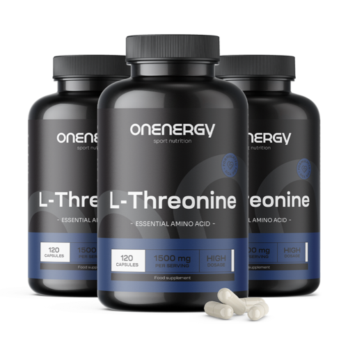 3x L-Treonina 1500 mg, razem 360 kapsułek