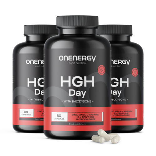 3x HGH Day - Naturalny booster HGH, razem 180 kapsułek