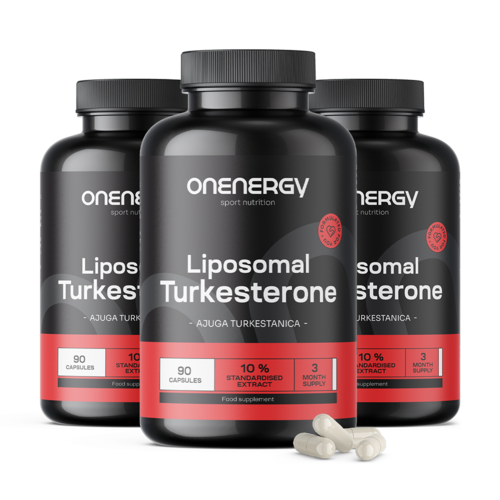 3x Liposomalny turkesteron 10%, razem 270 kapsułek