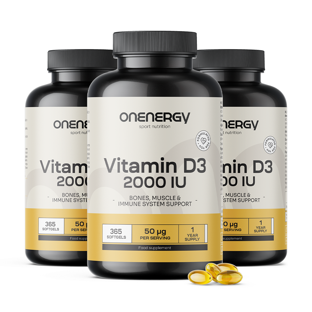 3x Witamina D3 2000 j.m. Vitamin D3 2000 i.e.