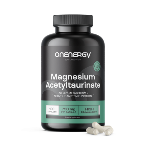 Taurynian acetylu magnezu 750 mg, 120 kapsułek