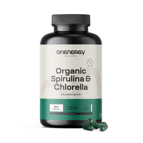 BIO Spirulina i chlorella, 360 kapsułek