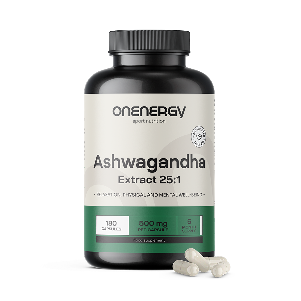 Ashwagandha 500 mg – ekstrakt 25:1