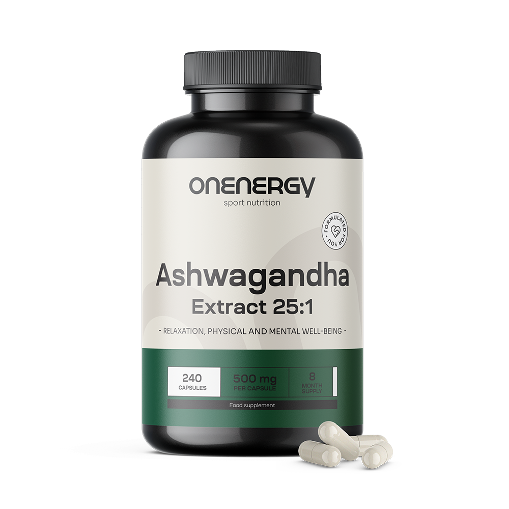 Ashwagandha 500 mg - ekstrakt 25:1