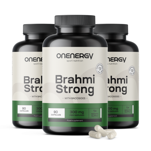 3x Brahmi Strong, razem 270 kapsułek