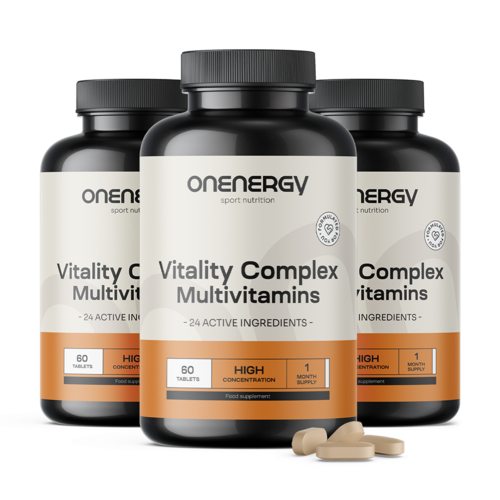 3x Vitality Complex – multiwitaminy, razem 180 tabletek