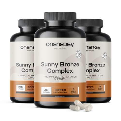 3x Sunny Bronze Complex – wsparcie opalenizny, razem 600 kapsułek