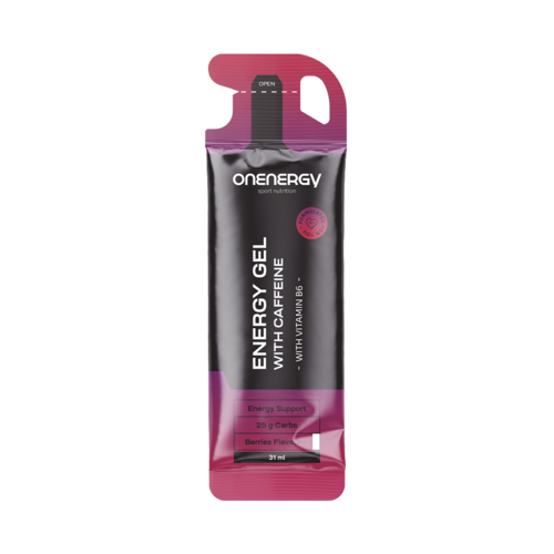 Żel Energetyczny z Kofeiną – owoce jagodowe, 31 ml