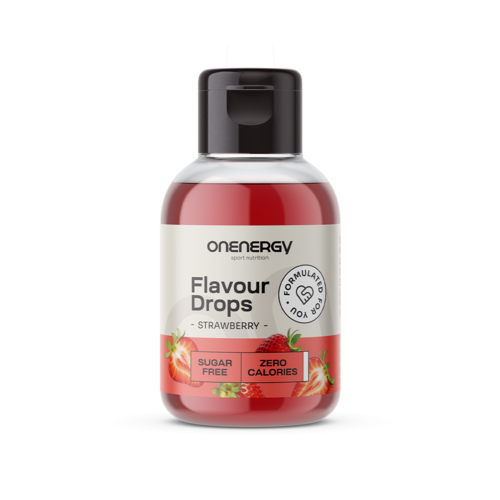 Flavour Drops krople ze słodzikiem – truskawka, 50 ml
