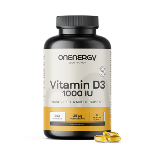 Witamina D3 1000 j.m., 240 miękkich kapsułek