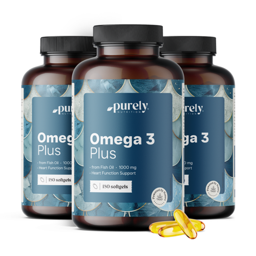 3x Omega-3 Plus 1000 mg, razem 540 kapsułek miękkich