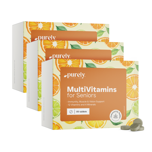 3x Multiwitaminy dla seniorów, razem 180 tabletek