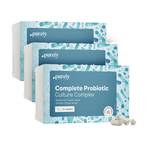 3x Complete Probiotic Culture – kompleks kultur mikrobiologicznych, razem 180 kapsułek