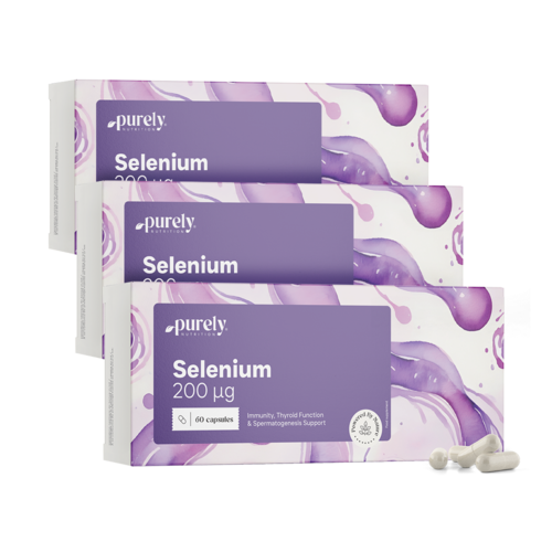 3x Selen 200 µg, razem 180 kapsułek