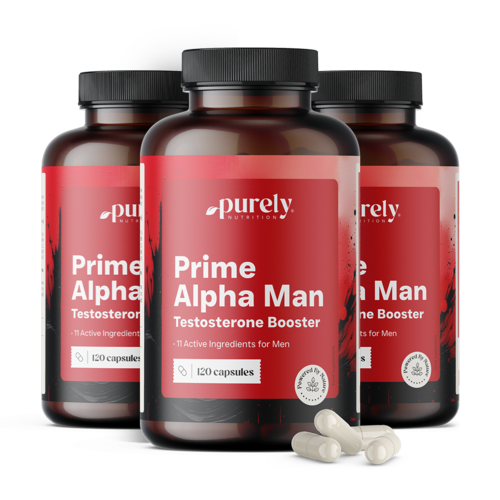 3x Prime Alpha Man - na poziom testosteronu we krwi, razem 360 kapsułek