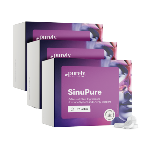 3x SinuPure - wsparcie 5 ziół, razem 225 tabletek