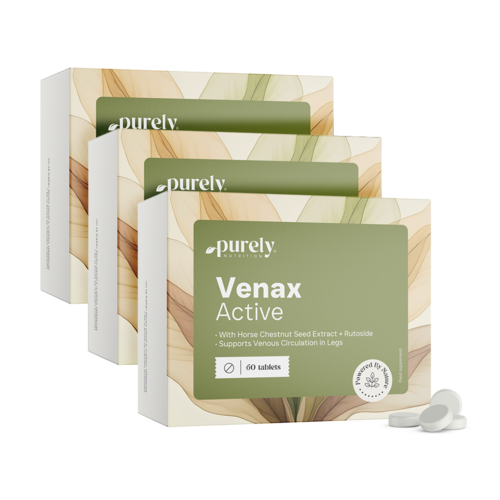 3x Venax Active - kompleks na żyły i krążenie krwi, razem 180 tabletek
