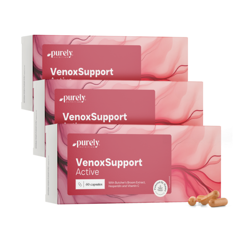 3x VenoxSupport Active – dla zmęczonych i ciężkich nóg, razem 180 kapsułek