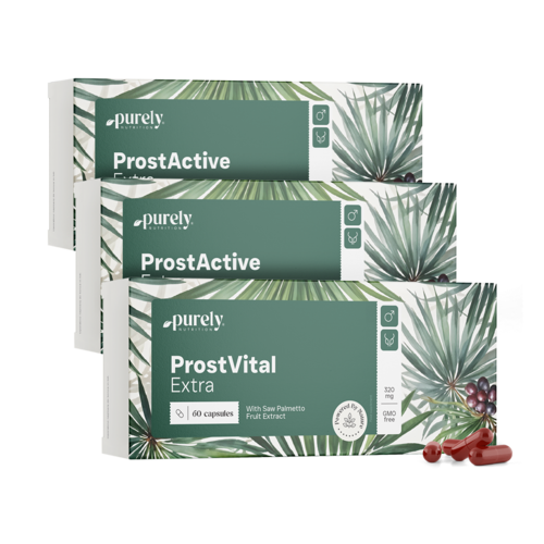 3x ProstVital Extra – z ekstraktem z palmy sabałowej 320 mg, razem 180 kapsułek