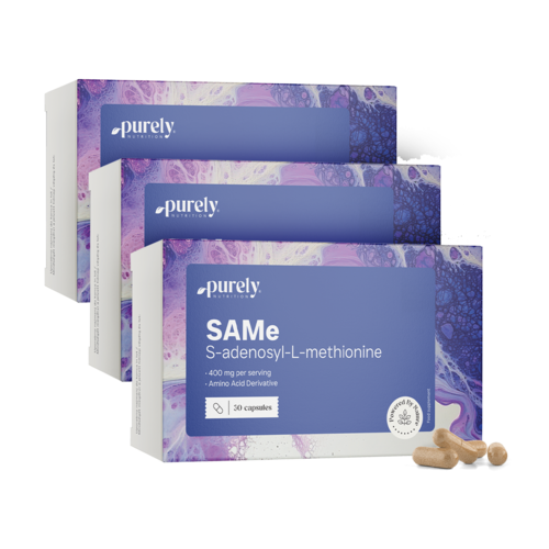 3x SAMe 400 mg, razem 90 kapsułek