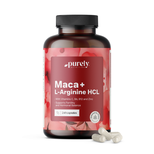 Maca 4000 mg + L-arginina HCl, 240 kapsułek