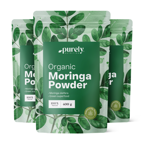3x BIO Moringa w proszku, razem 1200 g