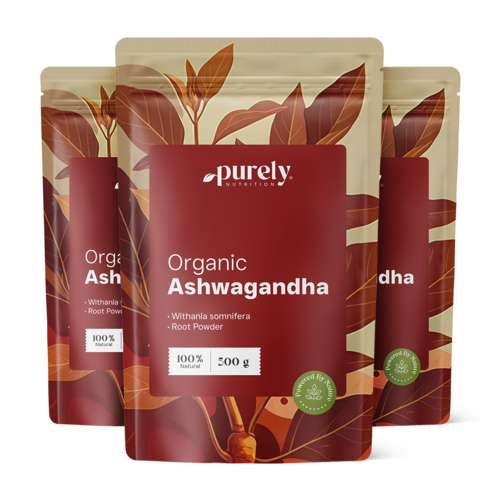 3x BIO Ashwagandha w proszku, razem 1500 g