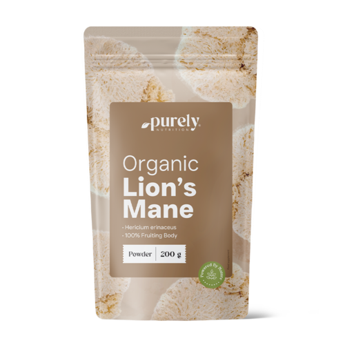 BIO Soplówka jeżowata (lwia grzywa) - grzyb w proszku, 200 g