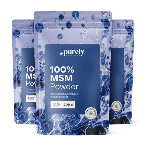 3x MSM w proszku, razem 1500 g
