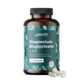 Bisglicynian magnezu z witaminą B6, 180 kapsułek