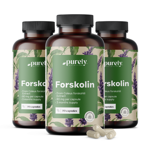 3x Forskolina 80 mg, razem 270 kapsułek