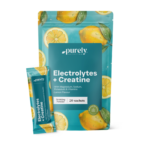 Elektrolity z kreatyną – cytryna, 20 saszetek
