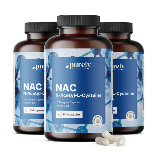 3x NAC 650 mg, razem 540 kapsułek