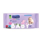 Chusteczki nawilżane dla dzieci, z aloesem, 60 chusteczek