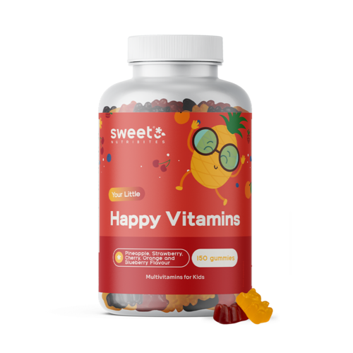 Happy Vitamins – żelki dla dzieci z multiwitaminami, 150 żelek