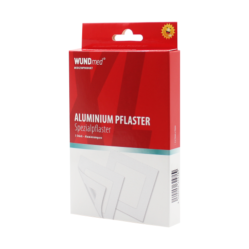 Plastry z aluminium, 75x75mm, 3 sztuki