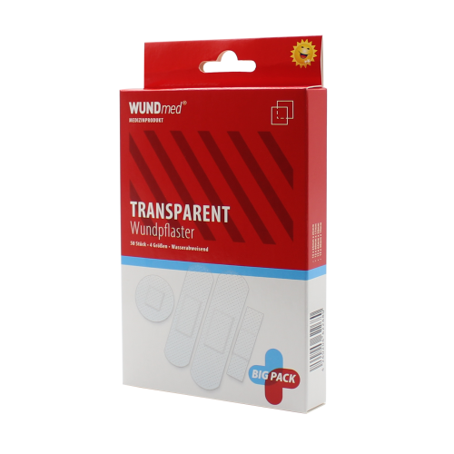 Zestaw Wodoodpornych Przezroczystych Plastrów, 50 sztuk