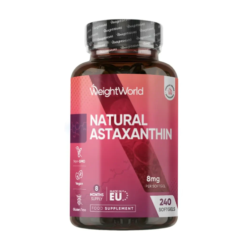 Naturalna Astaksantyna 8 mg, 240 miękkich kapsułek