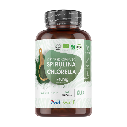 BIO spirulina i chlorella.